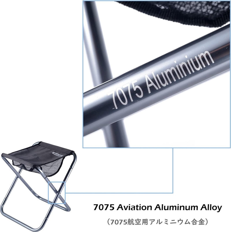 Campingkruk, klapkruk, licht en inklapbaar, opvouwbare kruk voor vissen, picknick, outdoor, rood, L