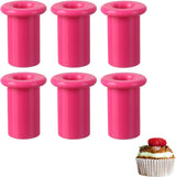 6-delige cakemuffinboor, siliconen muffinvormpjes, siliconen bakvorm, geschikt voor het bakken van taarten thuis