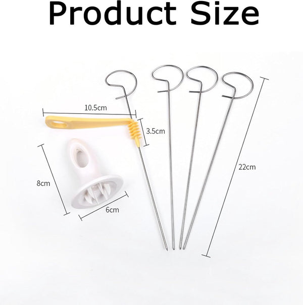 12 stuks spiraalsnijder, aardappelspiraalsnijder, aardappeltornado snijder, kan worden gebruikt voor aardappelgrillfeesten, frietjes, feestjes enz