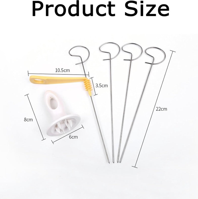 12 stuks spiraalsnijder, aardappelspiraalsnijder, aardappeltornado snijder, kan worden gebruikt voor aardappelgrillfeesten, frietjes, feestjes enz