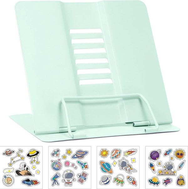 Boekenstandaard, metaal, verstelbare boekenhouder, leesstandaard, boekensteun voor kinderen, voor het vasthouden van spreekontwerpen