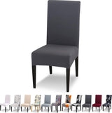 Stoelhoezen, set van 4 stretch, moderne stoelhoezen voor eetkamerstoelen, stoelhoezen voor kantelstoelen, universeel, wasbaar, afneembare stoelhoes voor eetkamer, hotel, banket, keuken,
