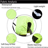 Regenhoes voor regenhoes fietsmand fietstas bagagedrager 100L waterdicht zwart