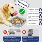 Anti-sling hondenkom, anti-slingerkom, roestvrij staal, slowfeederkom, hond, antislip roestvrijstalen hondenkom voor grote, kleine en middelgrote honden, voerbak hondenkom