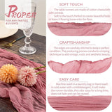 Set van 10 kaasdoek-tafellopers, stoffige roos, 90 x 300 cm, roze rustieke gaasstof, boho-tafelloper, kaasdoek-tafelloper, bruiloftstafelkleed voor bruiloftsfeest, bruidsdouchetafel