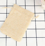 30 stuks linnen jutezakken met trekkoord, jute geschenkzakjes, jute zakjes, 10x14cm, voor bruiloftsfeest, Kerstmis en doe-het-zelf knutselen