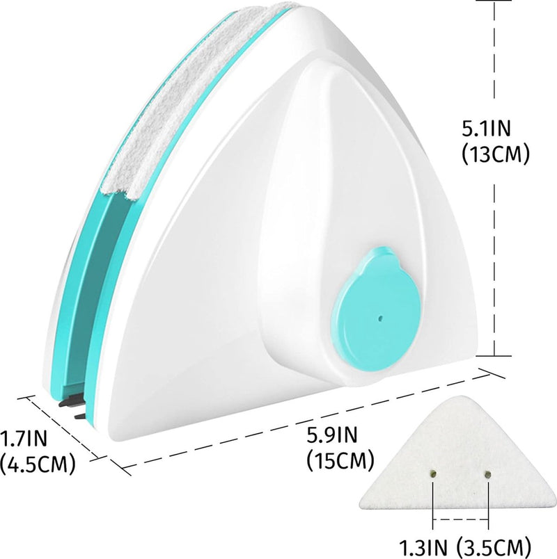 Watergevulde magnetische glasborstel, dubbelzijdige glasreinigingsborstel voor ramen, reinigingsgereedschap voor ramen, reinigingsgereedschap, magnetische raamreiniger, dikte 15-26 mm