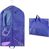 Kinderkledingtas met 5 zakken, opvouwbare kinderkledingzak, korte kledingafdekking voor eenvoudige organisatie voor dansers, optredens, wedstrijden, schoonheidswedstrijden, reizen en meer