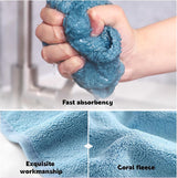 4 stuks kinderhanddoeken superabsorberende microvezel sneldrogende gezichtshanddoeken met ophanglus keukenhanddoek voor badkamer keuken (dierenmotief)