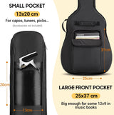 Gitaartas Akoestische Gitaar Gigbag Gitaarkoffer Waterdichte gewatteerde gitaarrugzak Verdikte gitaartas voor 39 40 41 inch gitaren