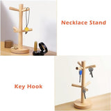 Bekerhouder, houten pretzelstandaard, bekerhouder, houten boombekerhouder, pretzelhouder, mokkenboom voor aanrecht, tablet, koffiekopjesrek