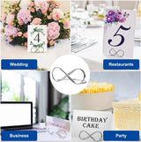 15 stuks kaarthouder tafel metalen kaartstandaard, zilveren tafelnummers, menukaarthouder bruiloft, fotohouder, tafelkaarthouder, kaarthouder, tafelnummerhouder voor bruiloft, feest, kantoor