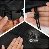 Tuinmeubelhoes, rechthoekig, zwaar uitgevoerd 420D Oxford-weefsel, zeildoek tuinmeubelen, waterdichte beschermhoes, anti-UV zeildoek voor tuintafels, terrasmeubilair (125 x 125 x 74