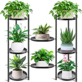Plantenstandaard Metalen bloemenstandaard Plantenplank Bloemenplank Binnen Buiten Bloementrappen Binnenplantenstandaard Plank voor tuin Balkon Woonkamer (8 lagen)