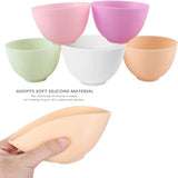 5 stuks siliconen gezichtsmasker kom, schaal voor huidverzorging, draagbare siliconen schaal, silicagel, voor doe-het-zelf gezichtsmasker, gezichtsverzorging, schoonheidssalon gereedschap,