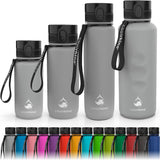 Drinkfles, tijdens sport-, outdoor- en fitnessactiviteiten, ook voor kinderen, waterfles, lekvrij en BPA-vrij, fles geschikt voor koolzuur, inhoud maximaal 1000 ml (1 l)