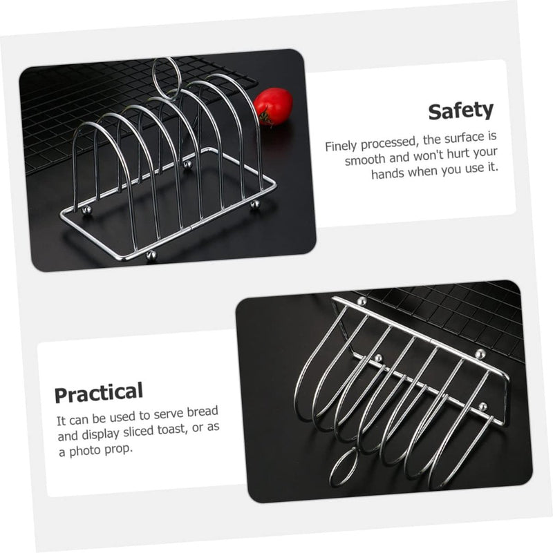 Broodstandaard Huishoudelijk gereedschap Vlechtgereedschap Roestvrijstalen luchtfriteuse Toaststandaard Roestvrijstalen metalen broodstandaard Heteluchtfriteusestandaard Tafeltoasthouder voor