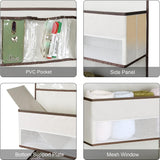 Ophangorganizer voor deur, 7 grote vakken met venster, opvouwbaar hangrek met 2 haken, hangende opslag voor slaapkamer, wasruimte of hal