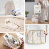 9-delige kofferorganizerset voor vakantie en reizen, packing cubes, reisorganizer, packing cubes, kledingtassen, kofferorganizer voor vakantie en reizen - beige