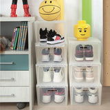 Set van 3 schoenenrek, schoenenorganizer, ruimtebesparende schoenendozen 37 x 27,7 x 33 cm, schoenenkast voor de kledingkast