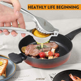 citruspers sappers limoen citrusvrucht handpers sapcentrifuge citruspers anti-bijtmiddel, vaatwasmachinebestendig roestvrij staal 18/8, Ø 7 cm