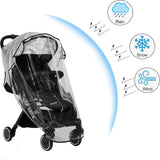 Regenhoes kinderwagen, kinderwagen regenhoes universeel, regenhoes buggy, reisweerbescherming voor winddicht, waterdicht, bescherming tegen zon, stof, sneeuw