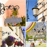 12-delige hangende plantenhouder, haken voor plantenhanger, ijzeren plantenhouder, metaal, plantenhaken, muur, bloemenhaak, tuin, plant, wandhouder met schroeven, houder voor bloemenmand