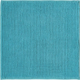 Badmat, antislip, combineerbaar als badmatset, badkamertapijt, badkamermat, wasbaar van chenille, douchemat voor douche, badkuipen, wc-mat, petrol-turquoise, 45x45 cm