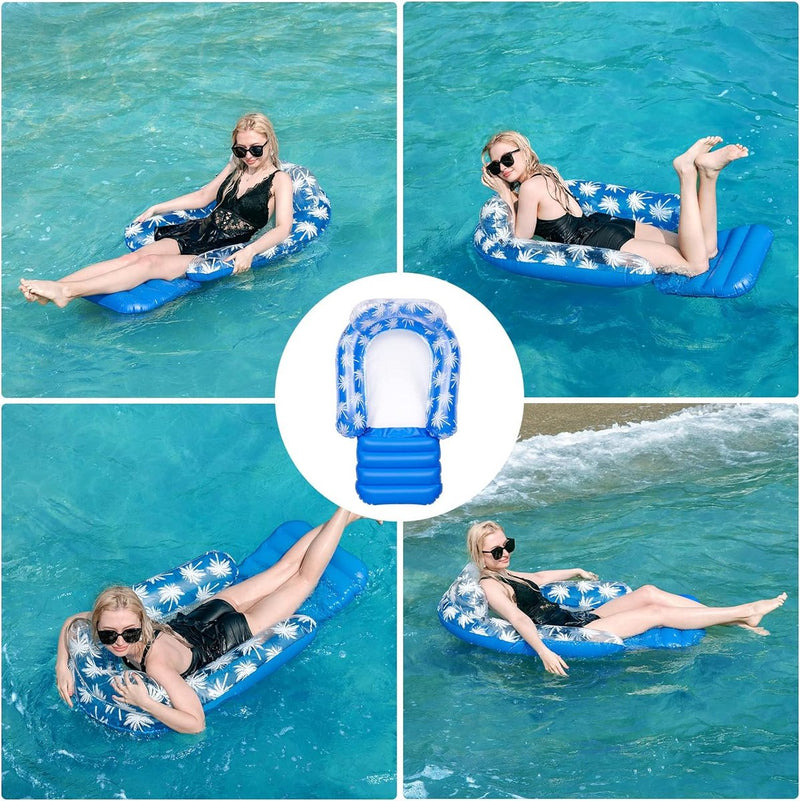 Luchtmatras, zwembad voor volwassenen, waterhangmat met net, opblaasbaar luchtmatras, zwembad, fauteuil, zwembadspeelgoed, zwemstoel, zwembadhangmat