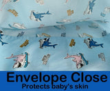 Kinderkussenhoes, 2 stuks, 100% katoenen babykussensloop, 40 x 60 cm kussensloop, zacht, ademend voor jongens en meisjes, beddengoed, babykussensloop met envelop