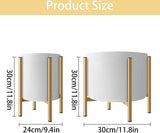 Gouden bloempotstandaard, metalen bloempotstandaard, verstelbaar voor binnen en buiten, verstelbare breedte 17 cm tot 30 cm, plantenpotdecoratie, bloemenhouder bloemenstandaard