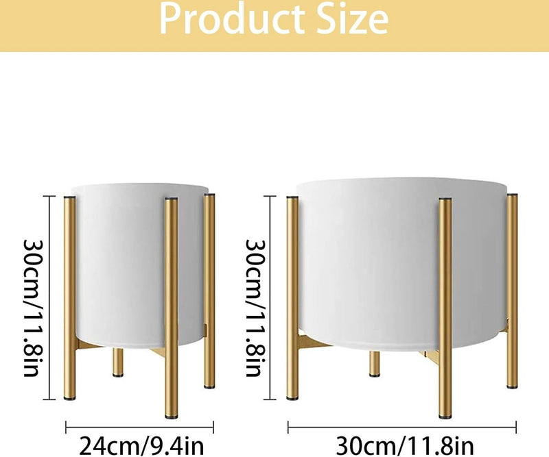 Gouden bloempotstandaard, metalen bloempotstandaard, verstelbaar voor binnen en buiten, verstelbare breedte 17 cm tot 30 cm, plantenpotdecoratie, bloemenhouder bloemenstandaard