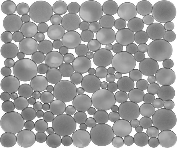 Spoelbakmat, normale grote gootsteenmat van kunststof, beschermende spoelmat voor keramische en roestvrijstalen wastafel, grijs + spoelbakmat, grote gootsteenmat van kunststof