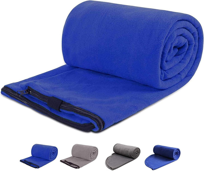 Zachte fleece slaapzak voor volwassenen, slaapzak, deken voor kamperen, reizen, wandelen, rugzakreizen, hotels, koud weer