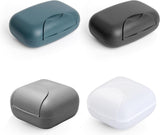 4 stuks zeepbakjes, reiszeephouders, draagbare waterdichte en lekvrije zeepbakjes, badkamer fitness zeephouder doos met deksel, 4 kleuren