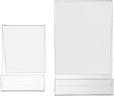 Pak van 10 acryl boekenstandaarden, acryl tablethouder boekensteunen, kunstdisplayhouder voor fotoalbum, brochure, paperback op tafelblad, planken, klaslokaal, bibliotheek, winkel