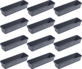 12 stuks lade-organizer, kantooropbergsysteem, opbergdoos, ladeorganizer keuken, verstelbaar, antislip organizer voor bureau, badkamer, kantoor, benodigdheden