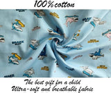 Kinderkussenhoes, 2 stuks, 100% katoenen babykussensloop, 40 x 60 cm kussensloop, zacht, ademend voor jongens en meisjes, beddengoed, babykussensloop met envelop