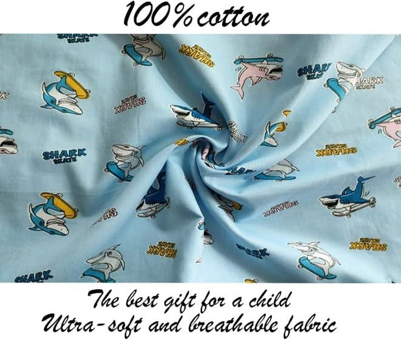 Kinderkussenhoes, 2 stuks, 100% katoenen babykussensloop, 40 x 60 cm kussensloop, zacht, ademend voor jongens en meisjes, beddengoed, babykussensloop met envelop