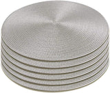 Placemats, rond, 6 stuks