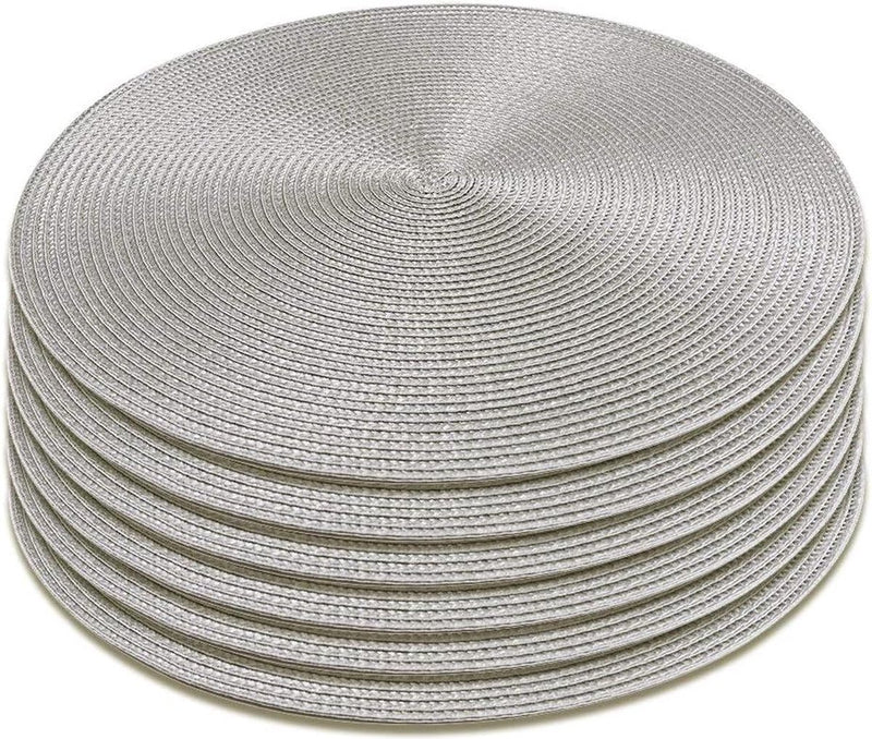 Placemats, rond, 6 stuks