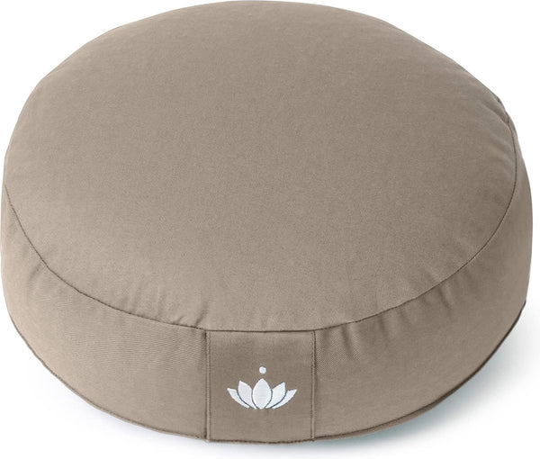 Yogakussen, Meditatiekussen, Extra laag - Hoogte 10 cm - Wasbare katoenen hoes - Yogakussen met speltvulling -