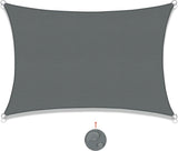 Zonnezeil, rechthoekig, 3 x 4 m, waterdicht, zonwering, weerbestendig, zeil, baldakijn, uv-bescherming, voor balkon, terras en tuin, grijs antraciet