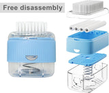 Schuimreinigingsrol, zelfledigende zeepdispenser, zeephouder, creatief, multifunctioneel, met rol en borstel, zeepschuim, zeepbellenstarter, waterdichte zeepdispenser