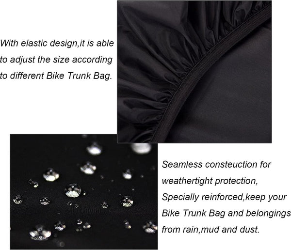Regenhoes voor regenhoes fietsmand fietstas bagagedrager 100L waterdicht zwart