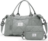 Dames reistas 40 x 20 x 25 cm Handbagagetas Weekendtas Zwemtas Waterdichte reistas Plunjezak Fitnesstas Trainingstas Dames voor Reizen Gym Grijs