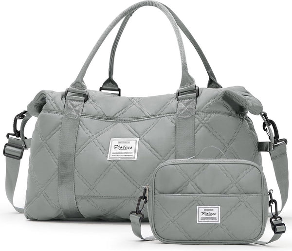 Dames reistas 40 x 20 x 25 cm Handbagagetas Weekendtas Zwemtas Waterdichte reistas Plunjezak Fitnesstas Trainingstas Dames voor Reizen Gym Grijs