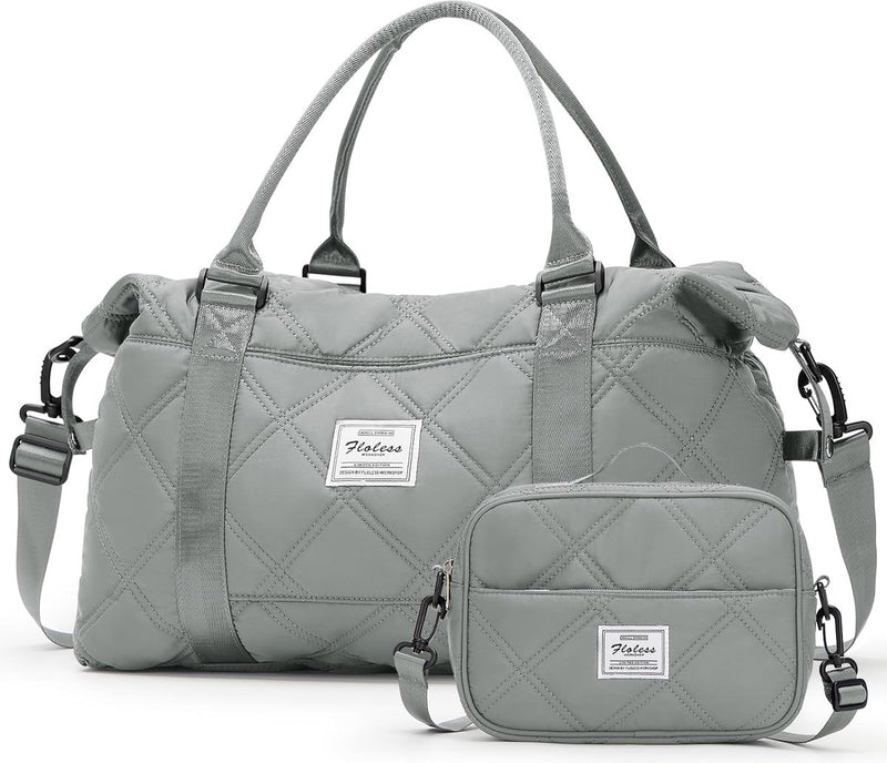 Dames reistas 40 x 20 x 25 cm Handbagagetas Weekendtas Zwemtas Waterdichte reistas Plunjezak Fitnesstas Trainingstas Dames voor Reizen Gym Grijs