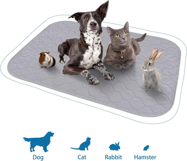 Puppy-onderlegger, incontinentie-onderlegger, wasbaar, trainingsmat voor huisdieren, hondenmat, vloerbescherming, wasbaar, herbruikbaar, antislip onderlegger voor puppy's, honden en katten, 75