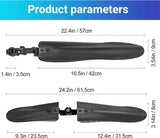 Spatborden voor mountainbike, 24 - 29 inch, universeel MTB-spatbord voor voor- en achterwiel, spatwater/vuil, verstelbare mudguard voor mountainbike, racefiets, stadsfiets